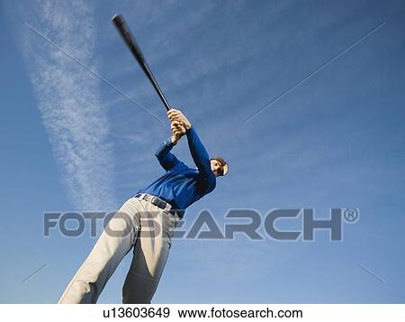 Baseball player swinging bat View Large Photo Image Stock Photo - Baseball player swinging bat. Fotosearch
