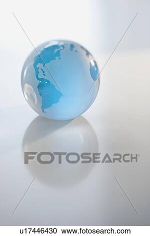Blue and white globe View Large Photo Image Stock Image - Blue and white globe. Fotosearch