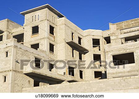 Brick building under construction View Large Photo Image Stock Photo - Brick building under construction. Fotosearch
