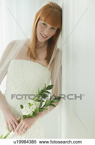 Bride in wedding dress View Large Photo Image Stock Photography - Bride in wedding dress. Fotosearch