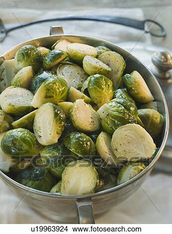 Brussels sprouts in bowl View Large Photo Image Picture - Brussels sprouts in bowl . Fotosearch