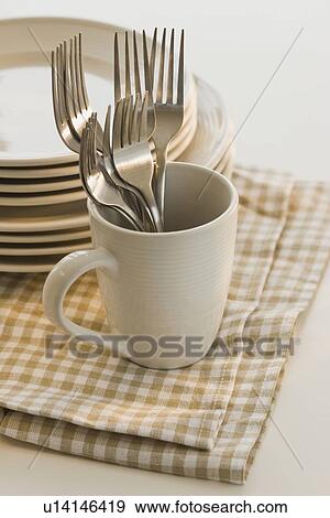 Casual placesetting View Large Photo Image Stock Photo - Casual placesetting. Fotosearch