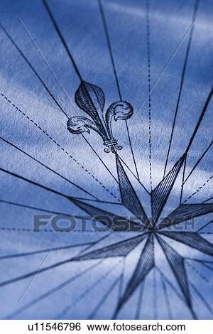 Stock Photograph - Close up of antique map. Fotosearch