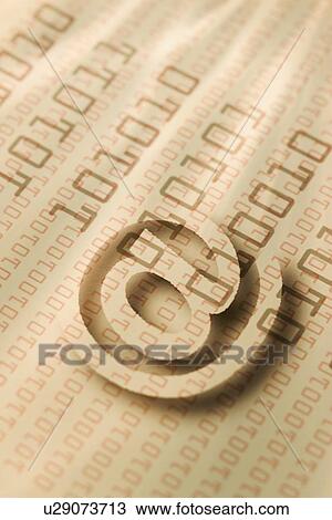 Close up of “at’ symbol and binary code View Large Photo Image Stock Image - Close up of “at’ symbol and binary code. Fotosearch