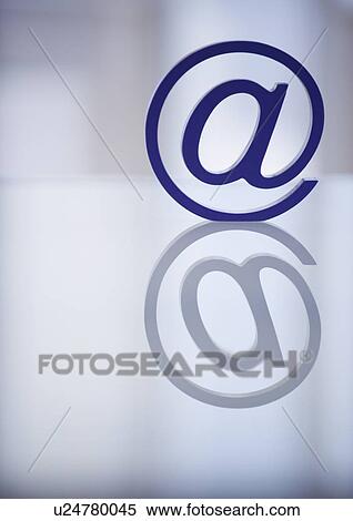 Close up of “at” symbol View Large Photo Image Stock Photography - Close up of “at” symbol. Fotosearch