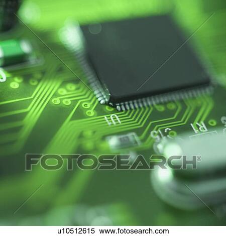 Close up of computer circuit board View Large Photo Image Stock Photography - Close up of computer circuit board. Fotosearch