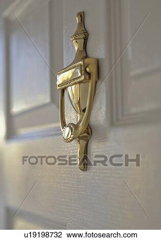 Close up of door knocker View Large Photo Image Stock Image - Close up of door knocker. Fotosearch
