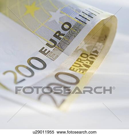 Stock Photography - Close up of paper euro. Fotosearch