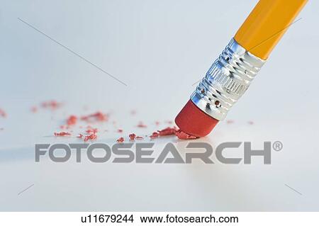 Picture - Close up of pencil eraser. Fotosearch
