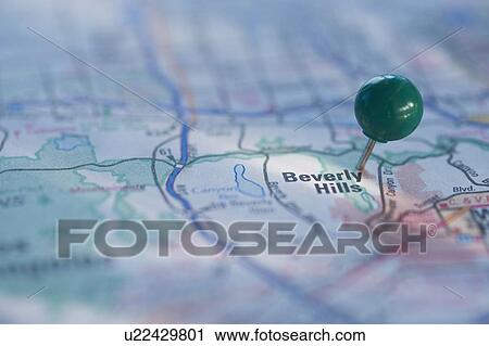 Close up of pin on map location View Large Photo Image Stock Image - Close up of pin on map location. Fotosearch
