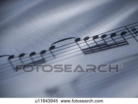 Close up of sheet music View Large Photo Image Stock Photography - Close up of sheet music. Fotosearch