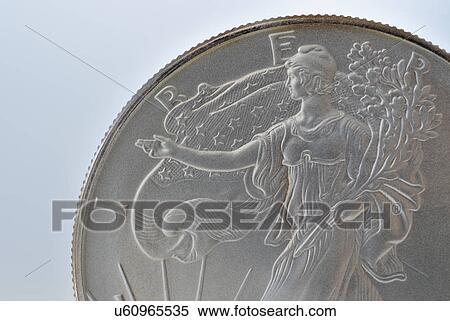 Close up of silver coin View Large Photo Image Stock Photography - Close up of silver coin. Fotosearch