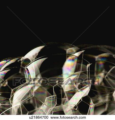 Stock Image - Close up of soap bubble. Fotosearch
