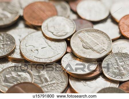 Close up of stack of coins View Large Photo Image Stock Image - Close up of stack of coins. Fotosearch