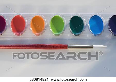 Close up of watercolor paints View Large Photo Image Stock Image - Close up of watercolor paints. Fotosearch