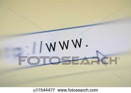 Close up of web address View Large Photo Image Stock Photo - Close up of web address. Fotosearch