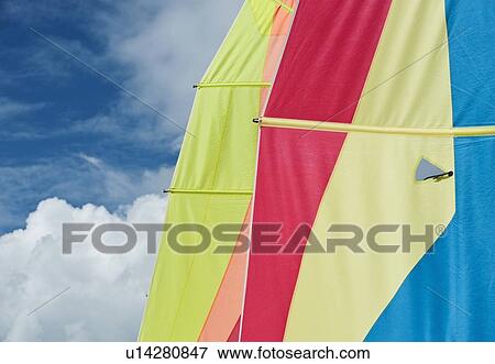 Colorful boat sails View Large Photo Image Stock Photo - Colorful boat sails. Fotosearch