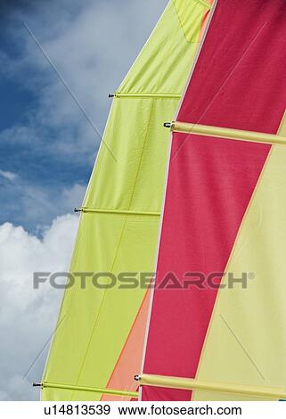 Stock Photo - Colorful boat sails. Fotosearch