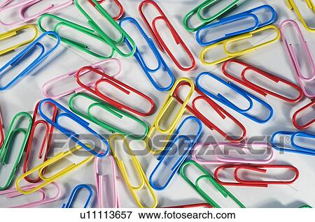 Colorful paper clips View Large Photo Image Stock Photo - Colorful paper clips. Fotosearch