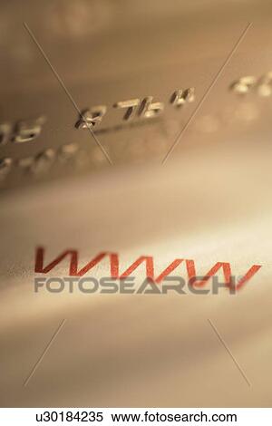 Stock Photography - Credit card and world wide web acronym. Fotosearch
