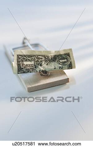 Dollar bill on mouse trap View Large Photo Image Stock Image - Dollar bill on mouse trap. Fotosearch
