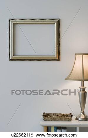 Empty frame in home interior View Large Photo Image Stock Photography - Empty frame in home interior. Fotosearch