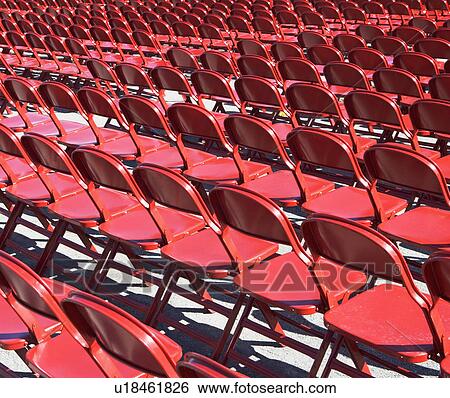 Empty stadium seats View Large Photo Image Stock Photograph - Empty stadium seats. Fotosearch