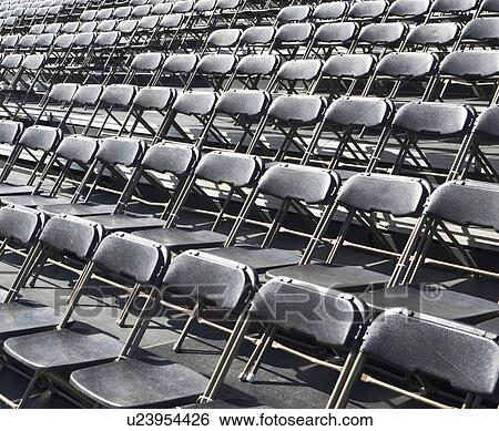 Stock Photograph - Empty stadium seats. Fotosearch