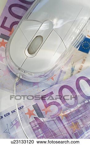 Euro notes and computer mouse View Large Photo Image Stock Image - Euro notes and computer mouse. Fotosearch
