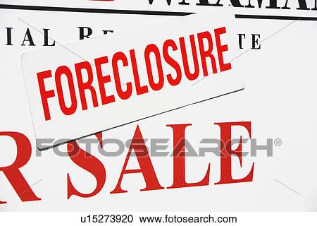 Foreclosure sale sign View Large Photo Image Stock Image - Foreclosure sale sign. Fotosearch
