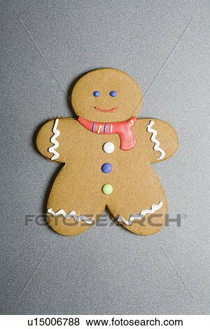 Stock Photo - Gingerbread man cookie. Fotosearch
