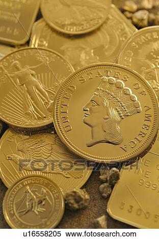 Gold coins View Large Photo Image Stock Photography - Gold coins. Fotosearch