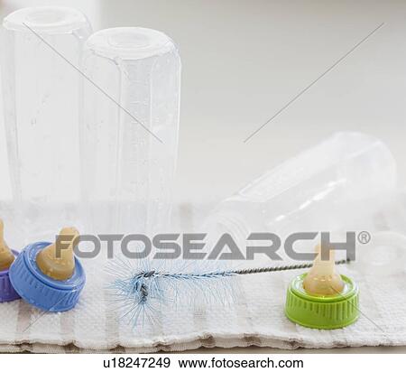 Group of baby bottles View Large Photo Image Stock Photo - Group of baby bottles. Fotosearch