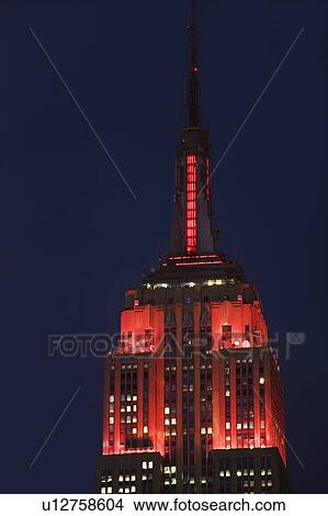 Picture - Highrise at night. Fotosearch