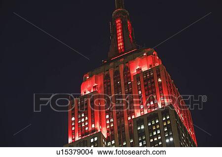 Picture - Highrise at night. Fotosearch