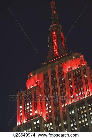 Picture - Highrise at night. Fotosearch