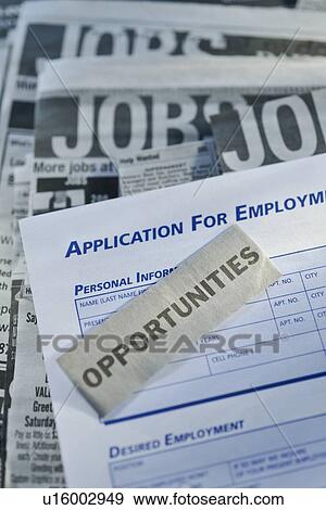 Job listings and application View Large Photo Image Stock Photo - Job listings and application. Fotosearch