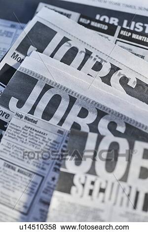 Job listings View Large Photo Image Stock Photo - Job listings. Fotosearch