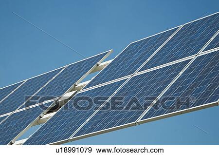 Low angle view of solar panel View Large Photo Image Stock Photo - Low angle view of solar panel. Fotosearch