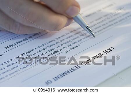 Man signing will View Large Photo Image Stock Photograph - Man signing will. Fotosearch