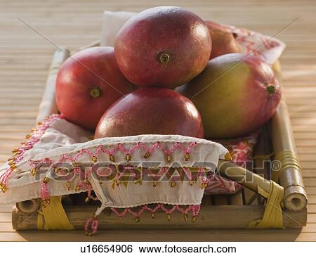 Mangoes in basket View Large Photo Image Stock Photograph - Mangoes in basket. Fotosearch
