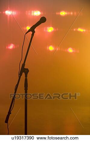 Microphone in nightclub View Large Photo Image Stock Image - Microphone in nightclub. Fotosearch