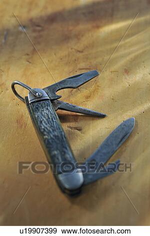 Stock Photo - Old pocket knife. Fotosearch
