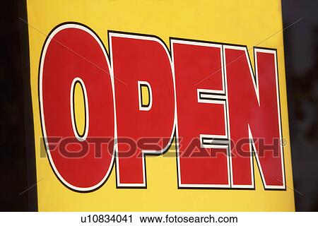 Open sign View Large Photo Image Stock Image - Open sign. Fotosearch
