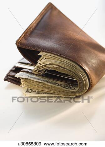 Overstuffed wallet View Large Photo Image Stock Photo - Overstuffed wallet. Fotosearch