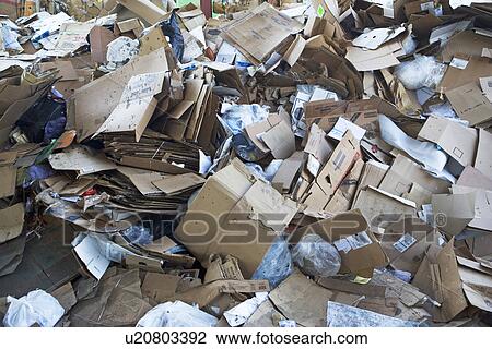 Pile of paper and cardboard at recycling plant View Large Photo Image Stock Image - Pile of paper and cardboard at recycling plant. Fotosearch