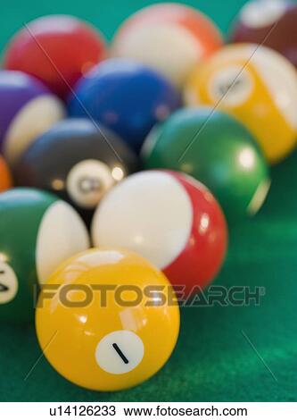Pool balls in a row View Large Photo Image Stock Image - Pool balls in a row. Fotosearch