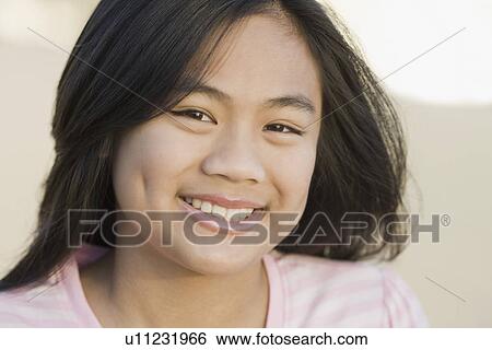 Portrait of teenage girl View Large Photo Image Stock Photograph - Portrait of teenage girl. Fotosearch