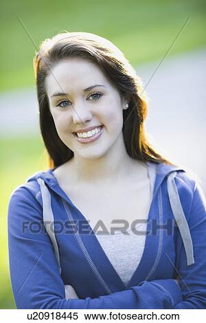 Portrait of teenage girl View Large Photo Image Stock Photography - Portrait of teenage girl. Fotosearch