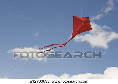Red kite in sky View Large Photo Image Stock Image - Red kite in sky. Fotosearch